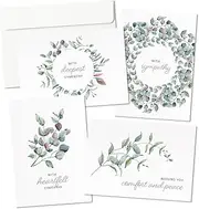 Sympathy Cards with Envelopes - 24 Pre-Scored and Double-Sided Watercolor Condolence Cards - Perfect Mix of Expression and Sympathy in a Box of Sympathy Cards with Envelopes (Watercolor)