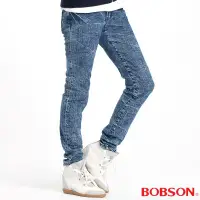 在飛比找Yahoo奇摩購物中心優惠-BOBSON 女款30度雪俏小直筒褲(藍53)