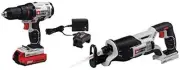 PORTER-CABLE 20V MAX Cordless Drill Combo Kit with Reciprocating Saw, 2-Tool...
