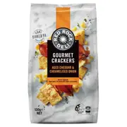 Red Rock Deli Onion & Cheddar Crackers 130g x 8