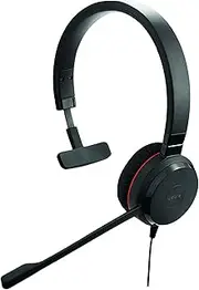 Jabra Evolve 20 SE Wired Mono Headset Teams Cert - Passive Noise Cancellation - USB On Ear Headphones with Noise Cancelling Boom Mic - Prof Call Quality - Inline Call Controller - Immersive Audio