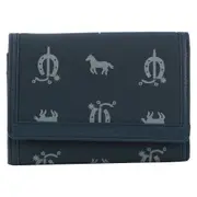 Pierre Cardin Leather Art Design Bi-Fold Flap Wallet - Sky Blue