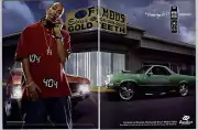 2005 Boost Mobile Phone Vintage Print Ad Ludacris Green El Camino Photo Art