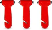 Car Window Breaker Seatbelt Cutter 3 Pcs - Seat Belt Cutter and Glass Breaker for Emergency Escape - Car Emergency Tool at Water Sinking - Car Safety Hammer Seat Belt Cutter 2-in-1