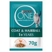 Purina One Hairball Chicken Wet Cat Food - 70g