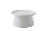 ArtissIn Coffee Table Mushroom Nordic Round Large Side Table 70CM White