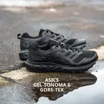 ASICS 野跑鞋 GEL-SONOMA 6 G-TX 男鞋 全黑 防水 運動鞋 【ACS】 1011B048-002