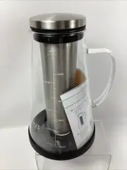 RJ3 Ovalware Airtight Cold Brew Ice Coffee Maker Ice Tea Pot 1L W/Directions NEW