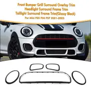 Gloss Black Headlight Taillight Frame Grille Trim For Mini F55 F56 F57 21-24 22 (for: Mini)
