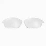 Walleva Clear Non-Polarized Replacement Lenses For Oakley Fast Jacket Sunglasses