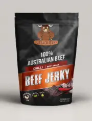 BEEF JERKY 1KG CHILLI AUSTRALIAN PERFECT SNACK WINE BEER CIDER SPIRITS FRESH