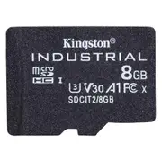 Kingston Industrial microSDXC Memory Card - 8GB UHS-I - U3 - V30 - A1 - Read up to 100MB/s - Write up to 80MB/s - Designed and Tested to be Durable in Extreme Temperatures [SDCIT2/8GB]