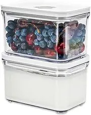 VAKUEN Premium Airtight Food Storage Containers, Square, Smart One-Click Seal Lid, 100% Leak Proof, Keep Food Fresh Longer, BPA-FREE, Dishwasher/Freezer & Microwave Safe… (OT-10RX2PCS)
