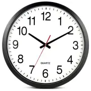 18 Inch Round Wall Clock Silent Non-Ticking Quartz Clock for Home Office School