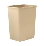Superio 1.25 Gal Mini Plastic Trash Can, Small Waste Bin, Beige