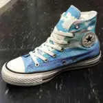 CONVERSE CHUK TAYLOR ALL STAR 高筒 帆布 藍色 淺藍色 水彩 風景 渲染 551007C