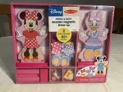 MELISSA & DOUG DISNEY MINNIE & DAISY MAGNETIC DRESS UP, 40 PIECES, NEW (PREOWN)