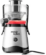 [Magic Bullet] Mini Juicer, Silver / Black. Juicer that is compact, efficient and tidy. Juice directly into your cup. (MBJ07110)