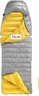 CW400 Lightweight Duck Down Sleeping Bag - Warm & Thickened for Winter Hiking & Camping(Yellow M)