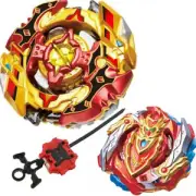 Beyblade B128 + B-129 Cho-Z Achilles Spriggan Turbo Burst STARTER Launcher Set