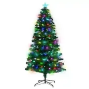 NNEDSZ Christabelle 1.5m Enchanted Pre Lit Fibre Optic Christmas Tree Stars Xmas