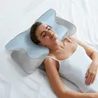 Dreamz Memory Foam Pillow Pillowcase Contour Cervical Neck Shoulder Pain Relief
