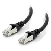 [C6A-01-Black-SH] 1m Black 10G Shielded CAT6A LSZH Network Cable