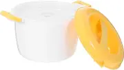 OHPHCALL Microwave Rice Cooker Portable Food Container for Home Use Versatile Cooker for Rice Pasta Veggies Healthy Dishes Convenient Design Option