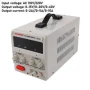 0-60V 0-10A Adjustable DC Power Supply Digital Precision Variable Lab Testing