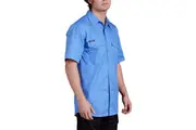 King Gee Mens Workcool 2 Lightweight Ripstop Work Shirt K14825 - Sky Blue