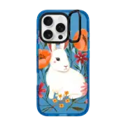 iPhone 16 Pro Impact Ring Stand Case MagSafe Compatible White Rabbit