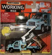 Working Rigs NEW GMC Topkick Tree Trimming Truck Light Blue with Leaf Design Bed
