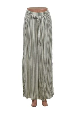 American Eagle Outfitters Women Pants Flared SM White Viscose