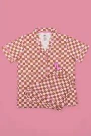 EXCLUSIVE SUNSET BEACH CHECKERS WOMEN’S DREAM SHORT SET