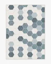 150' x 215' | Machine Washable Runner Rug | Kid & Pet Friendly | Indoor Rug | Prisma Slate Blue Rug | Ruggable