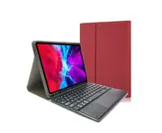 Keyboard Case with Touchpad, Detachable Keyboard and Pencil Holder for iPad Pro 12.9 - Red