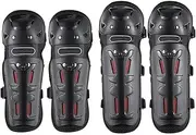 Non-Slip Motorcycle Protective Gear Winter Knee Pa Motorcycle Knee Pads Elbow Four-Piece Set All-Season Universal Windproof Warm Autumn Winter Anti-Fall Leg Pads