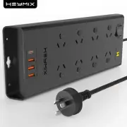 HEYMIX Powerboard USB, 8-Outlet Power Strip Surge Protector Mountable with-4 USB