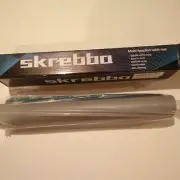 skrebbo leather desk pad protector 31.5 x 15.7 gray/blue, double sided new, pad