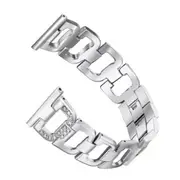 Colorful Diamond Stainless Steel Watchband for Apple Watch Series 44mm