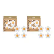 2x 4pc Vigar 13cm Florganic Magnet Fridge Display/Notes Photo Organiser Holder