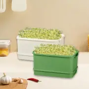 2Pcs Sprouts Tray with Lids Microgreens Growing Trays for Home Indoor Garden