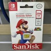 SanDisk 256GB Nintendo Switch Memory Card (SDSQXAO256GATCZN) with MicroSDXC Card