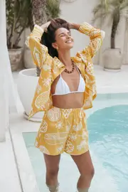 [PUP56] Bonnie Two Piece Set - Yellow XS Yellow