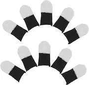 NAMOARLY 20pcs Game Finger Mobile Gaming Finger Sleeve Gaming Finger Covers Ultra-thin Mobile Gaming Gloves Gamer Finger Thumb Sleeves Touchscreen Finger Sleeves Finger Protectors Cloth