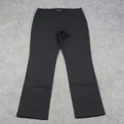 Eileen Fisher Pants Womens 12P Petite Black Slim Bootcut Stretch Pull On Career