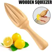 Ten-corner Shape Wooden Lemon Squeezer Manual Juicer Fruit Juice Extractor