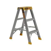 Gorilla 150kg Pro-Lite 3 Step Double Sided Aluminium Ladder