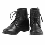 TUFFRIDER CHILDREN'S STARTER LITE LACE UP PADDOCK BOOTS BLACK