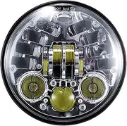Motorcycle Headlight 5.75" 5 3/4 LED Motorcycle Headlight Black For Harley For Sportster 1200 XL1200L Custom XL1200C 883 XL883 883L XL883R 48 B